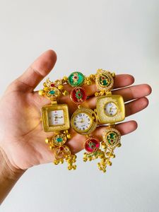 Unique Gold Watch Bracelet (rakhi )
