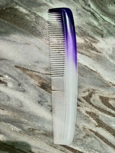 Purple and White Comb + hair accessories