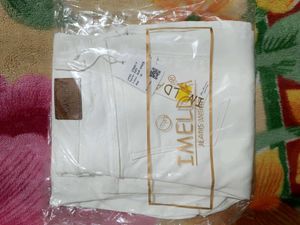 IMELDA White Wide Leg Denim Jeans