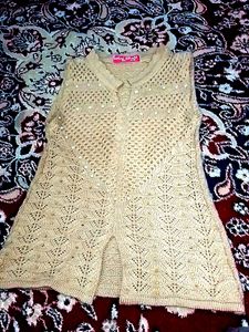 Beaded Knit Top