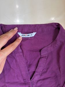 Purple Short Kurta