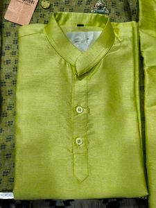 Aarambh Boys Ethnic Wear Set (5-6 Years) - Lime &amp;