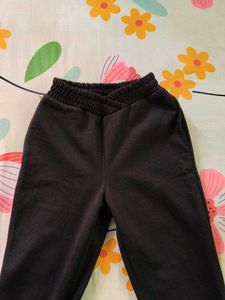 Kids Comfy Black Joggers