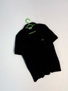 Classic Black Lacoste Polo Shirt