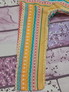 Vibrant Striped Cotton Kurta