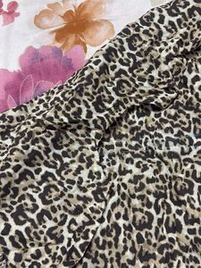 Leopard Print V-Neck kaftan top