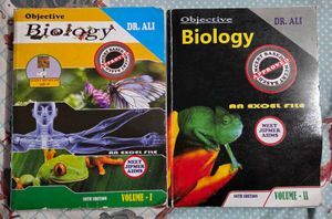 Dr. Ali Objective Biology Books Vol I & II