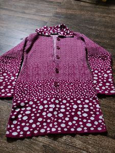 purple 💜 white 🤍 Sweater from Manali