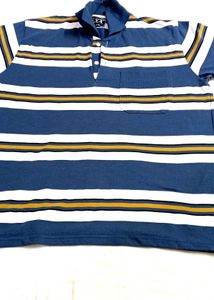 Men's Striped Polo T-Shirt