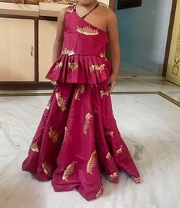 Twinning Magenta Gota Patti Baby Pink Dupatta