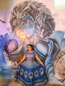 Blue Party Wear Gown