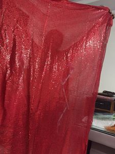 Sparkling Red Sequin Fabric