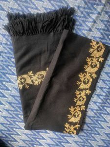 💥Elegant Embroidered Shwal- Black🖤💥