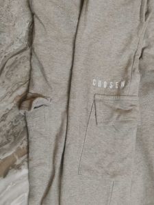 Grey Sweatpants with Drawstring Waist