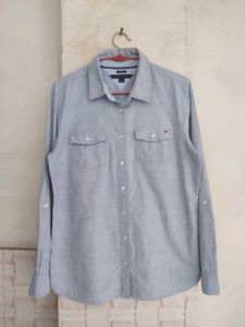 Tommy Hilfiger Blue Button-Up Shirt