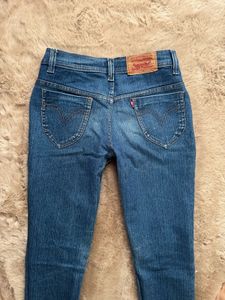 low rise Classic Blue Denim Jeans