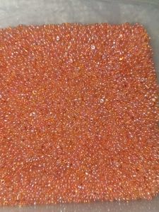 peach color embroidery beads