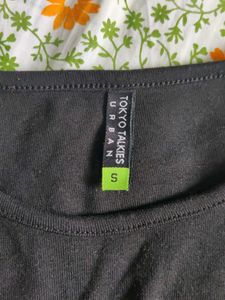 Black Cut-Out Detail Top