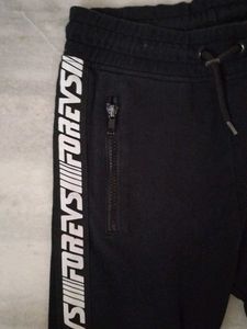Black Joggers with Side Detail