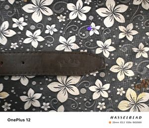 Mint Condition Stylish French Crown Leather Belt