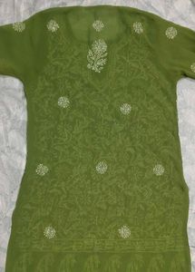 Elegant Green Chikankari Kurta