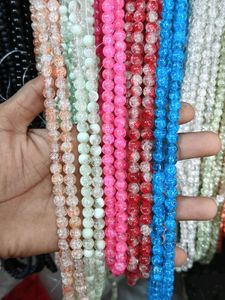 10 Crackle Beads