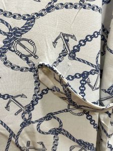 Anchor Print Button-Up Shirt