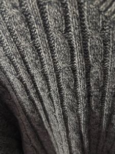 Gray Oversized Knit Sweater