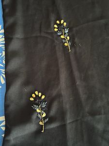 Elegant Black Embroidered top