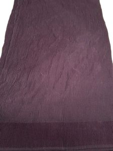 elegant crushed saree with satin patta