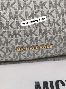Michael Kors White Monogram Shoulder Bag