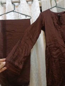 Brown Kurta Set
