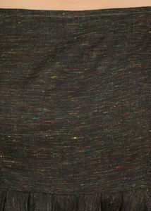 Dark Olive Sleeveless Cotton Khadi Ku