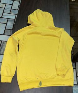 Marcato Yellow Hoodie with a ink spot