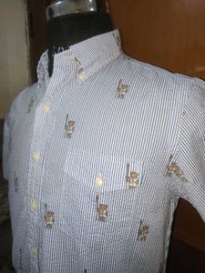 Men's Striped Short Sleeve Shirt