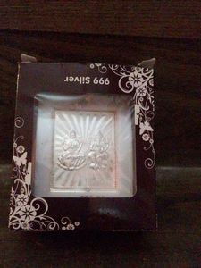 Silver Coated Laxmi And Ganesh Murti