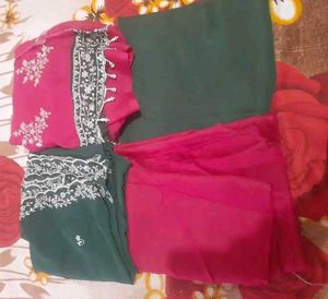 Embroidered dress material for a outstanding look