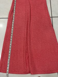 Elegant Coral Ethnic Gown