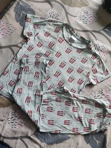 Popcorn Print Pajama Set