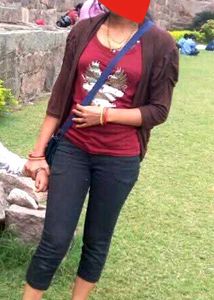 Adidas Maroon Colour Top