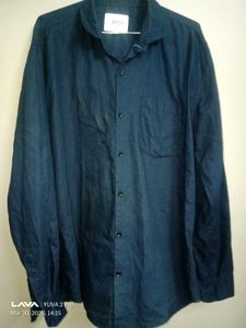Men's Navy Blue Casual Shirt