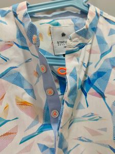 Chic Bird Print Kurta for boys