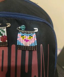 Beaded Safety Pin Brooches