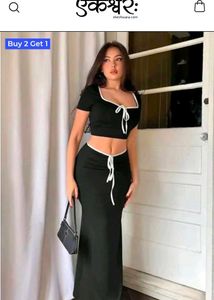Chic Black Co-ord Set