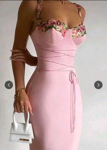 brand new pink floral dress