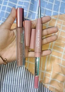 MissRose Lipstick &amp; lipliner duo + cusmuse lipstic