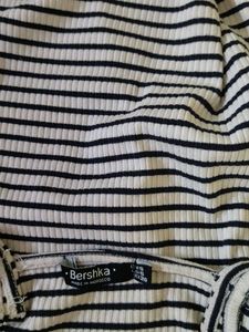 Striped Sleeveless Midi Dress