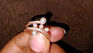 Pearl & Crystal Accented Ring