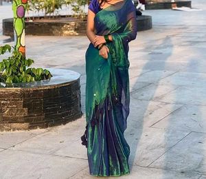 Peacock saree trending new with unstitched blouse