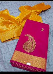 Totally New Saree With Stitched Blouse